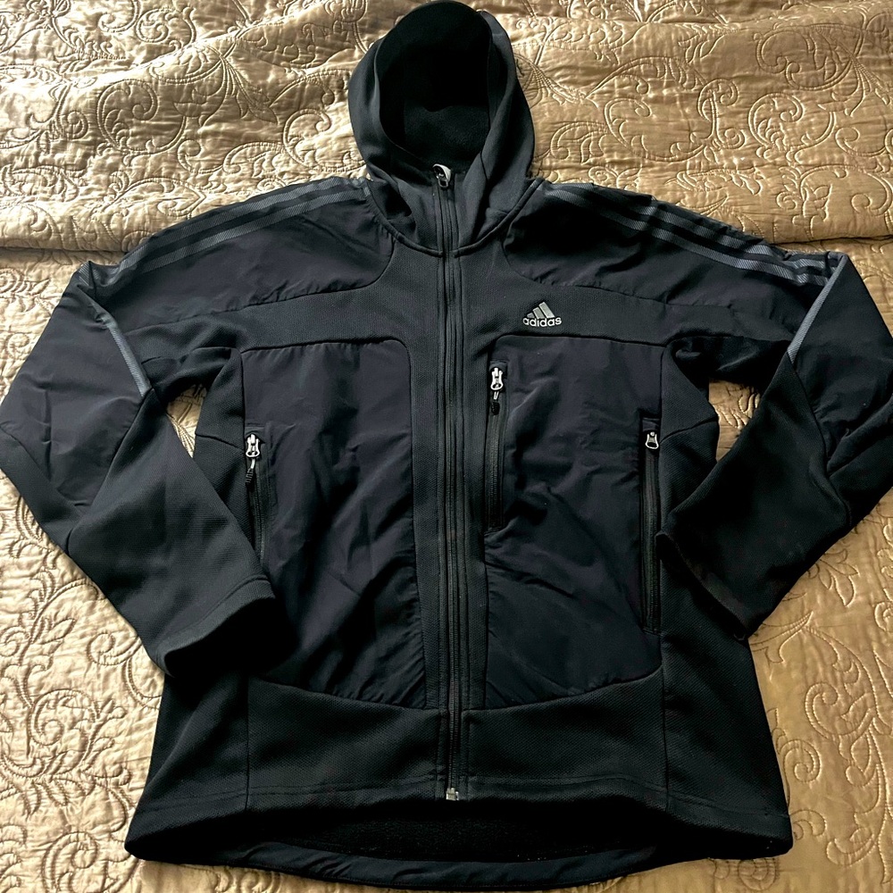 Adidas Full zip Hooded Tech Jacket Size M